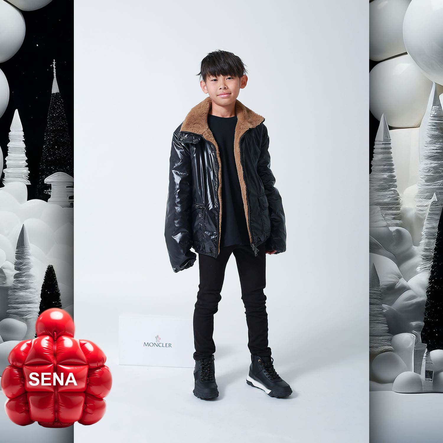 003 Kids Tokei on Runway Magazine World Kids Audition 2023 Moncler