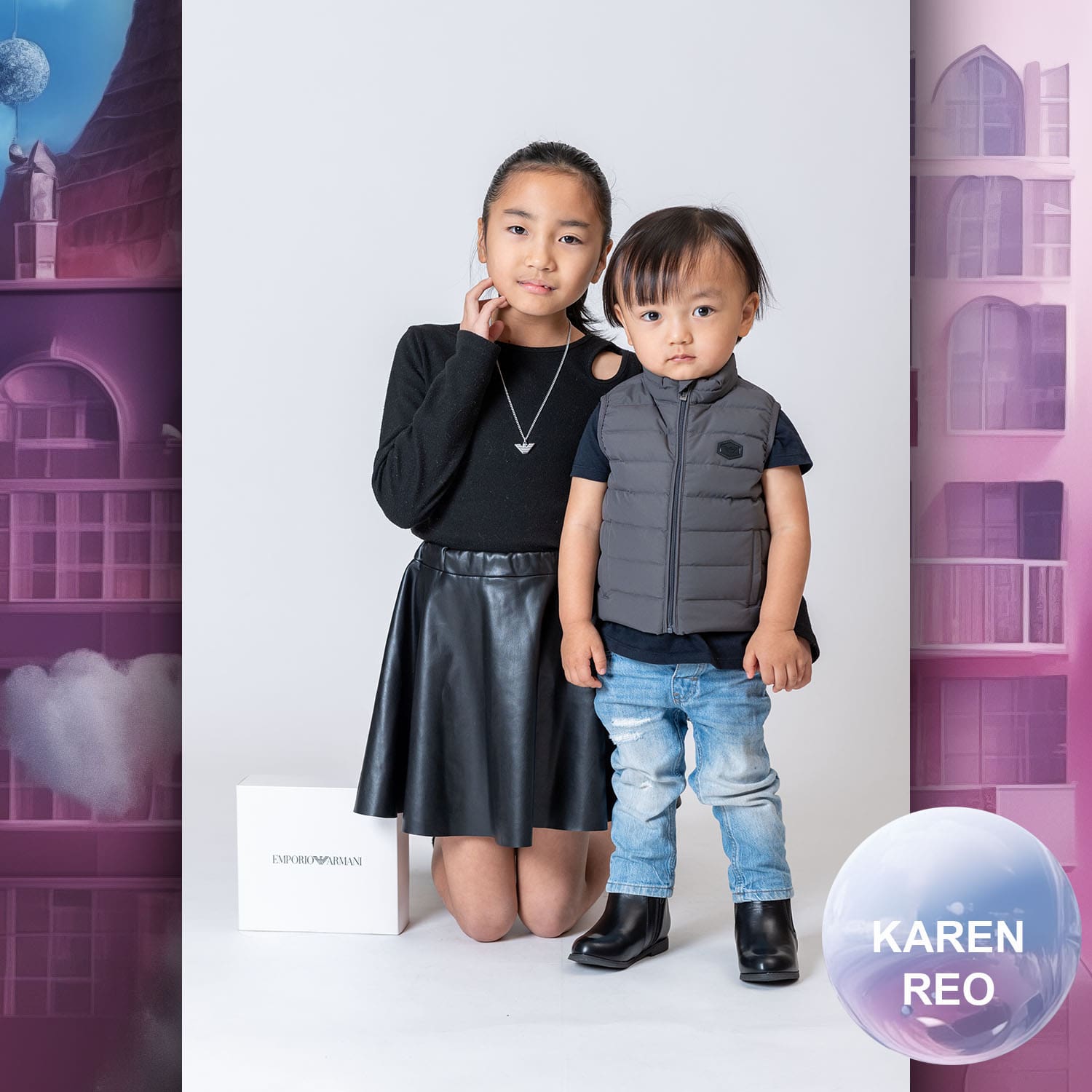 006 Enfants Tokei sur Runway Audition pour les enfants du magazine World 2023 Armani
