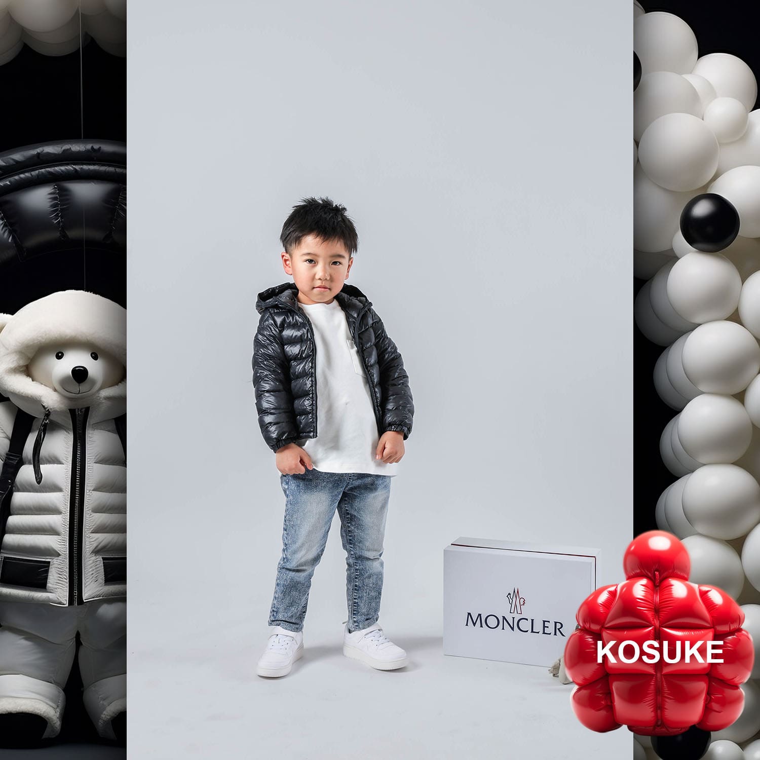 006 Kids Tokei on Runway Magazine World Kids Audition 2023 Moncler