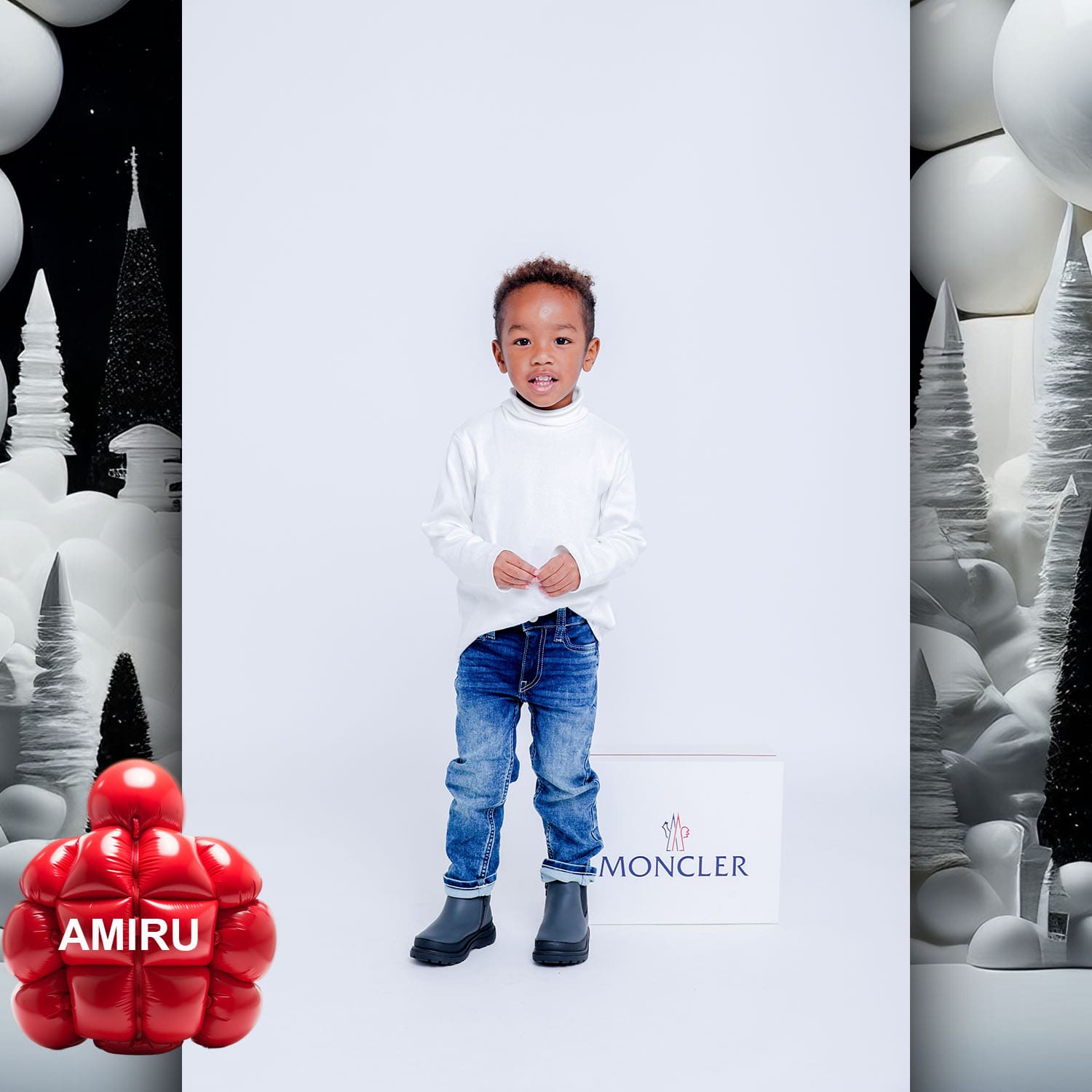 007 Kids Tokei on Runway Magazine World Kids Audition 2023 Moncler