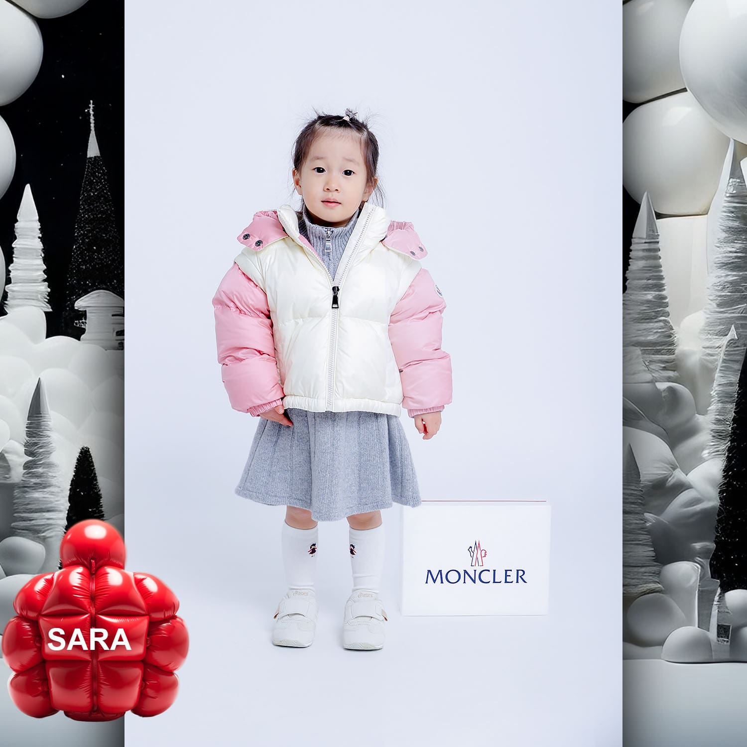 009 Kids Tokei on Runway Magazine World Kids Audition 2023 Moncler