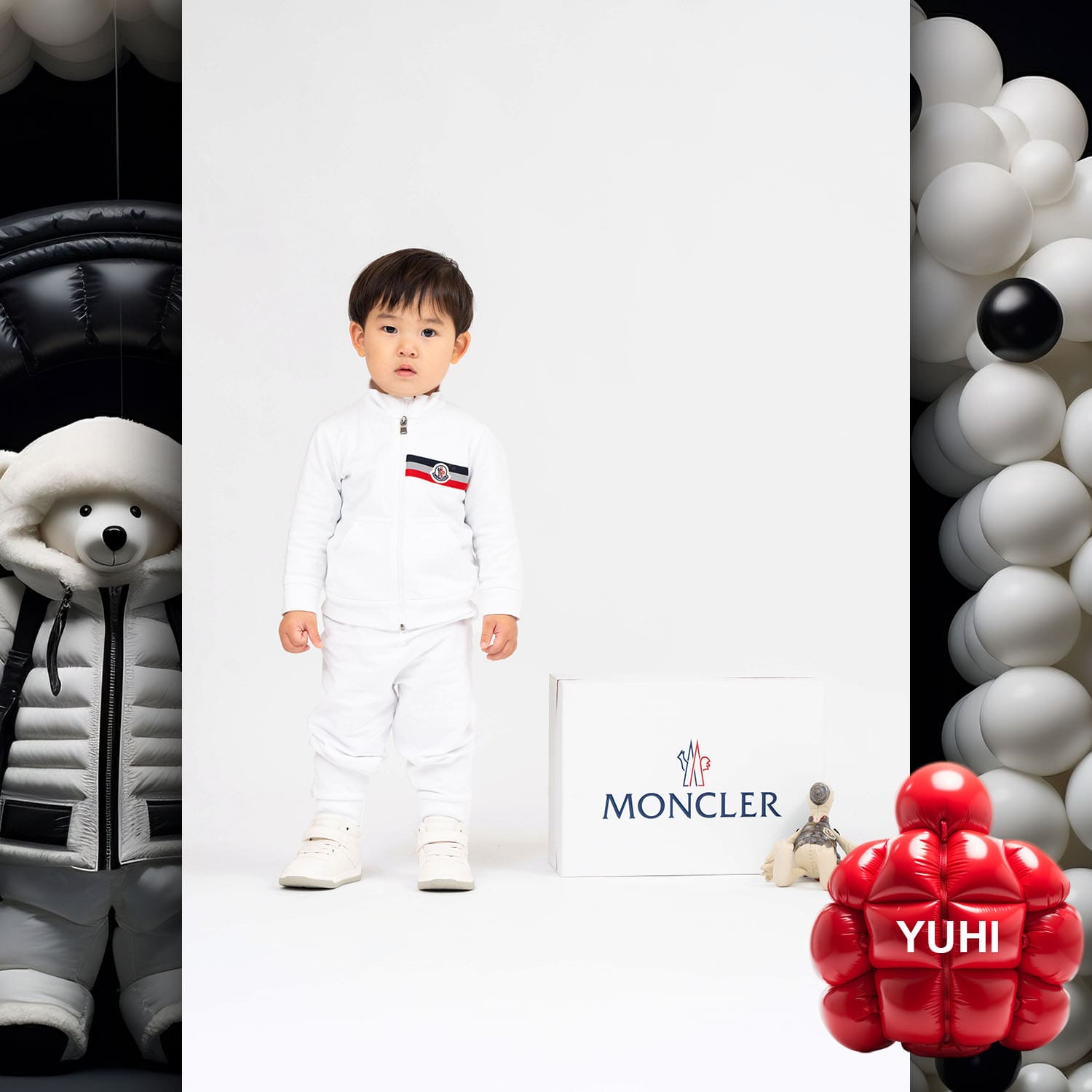 010 Kids Tokei on Runway Magazine World Kids Audition 2023 Moncler