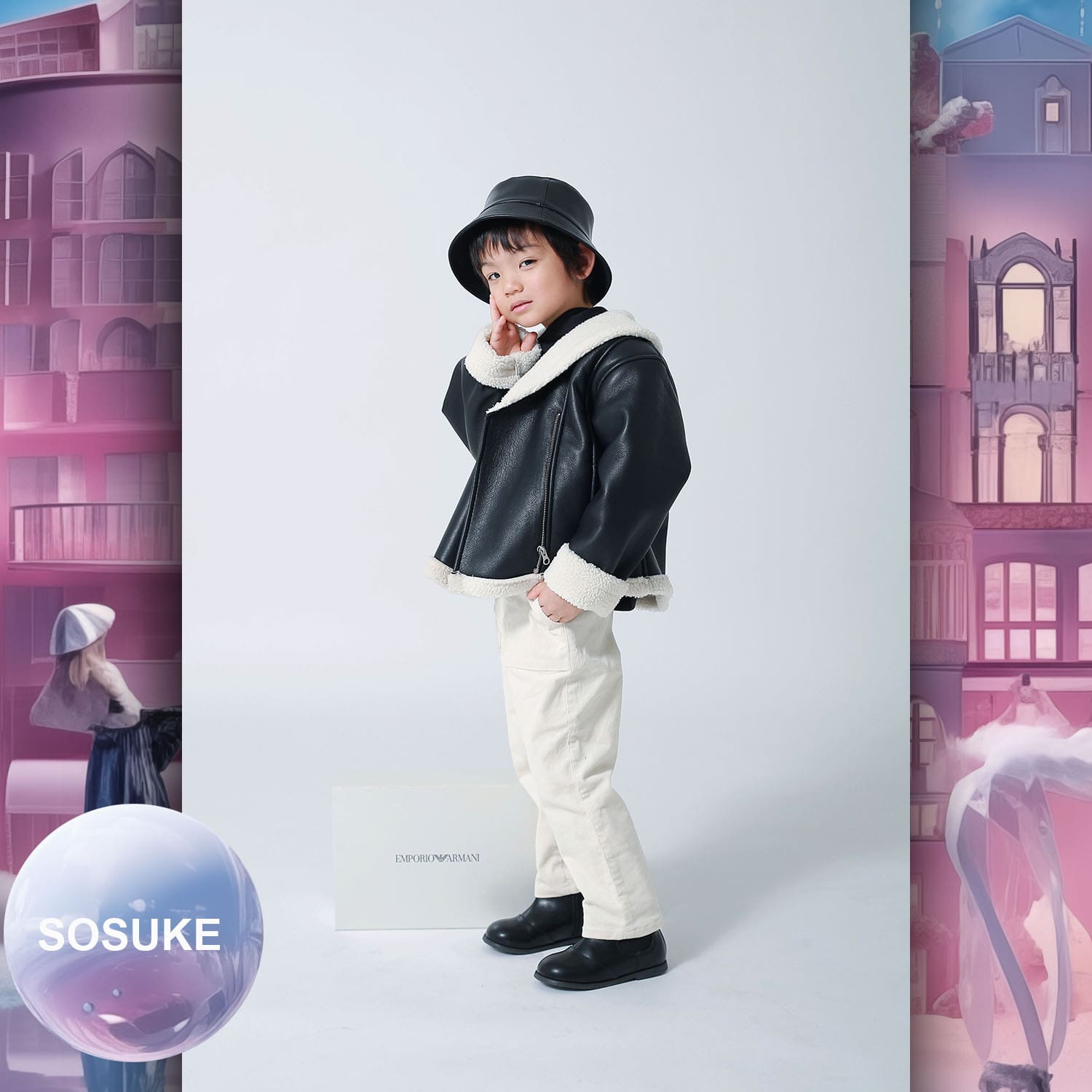 012 Enfants Tokei sur Runway Audition pour les enfants du magazine World 2023 Armani