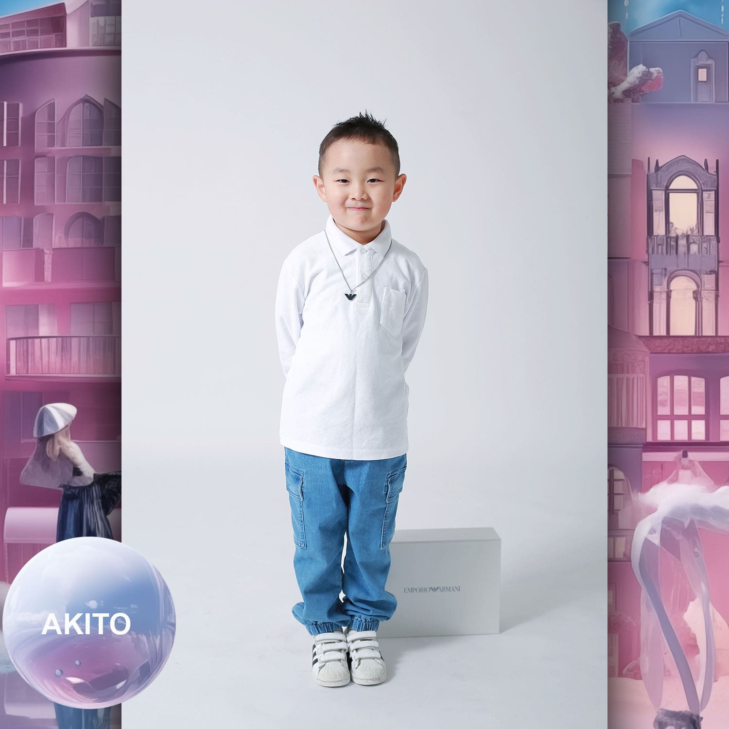 016 Enfants Tokei sur Runway Audition pour les enfants du magazine World 2023 Armani