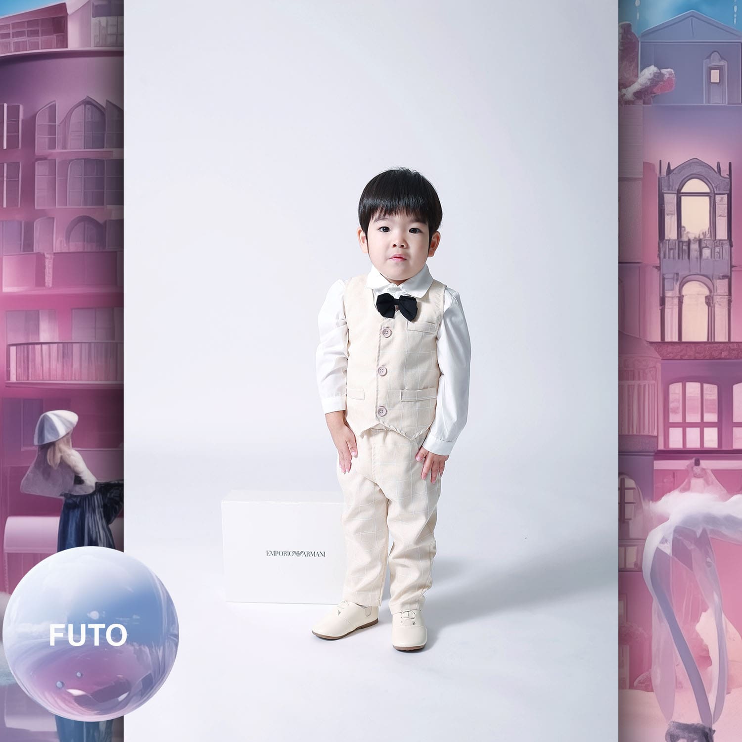 024 Enfants Tokei sur Runway Audition pour les enfants du magazine World 2023 Armani