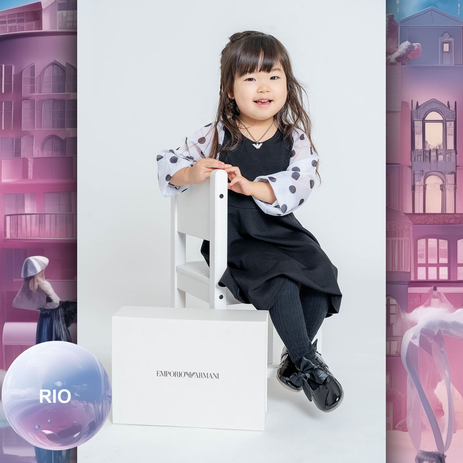 026 Enfants Tokei sur Runway Audition pour les enfants du magazine World 2023 Armani