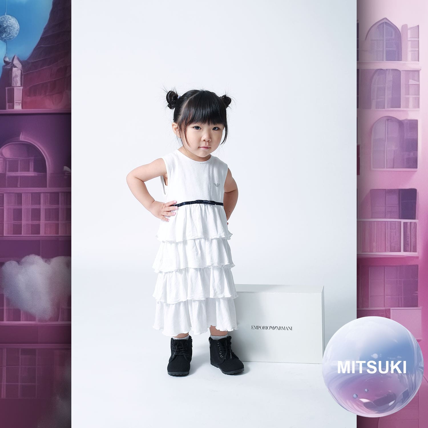 027 Enfants Tokei sur Runway Audition pour les enfants du magazine World 2023 Armani