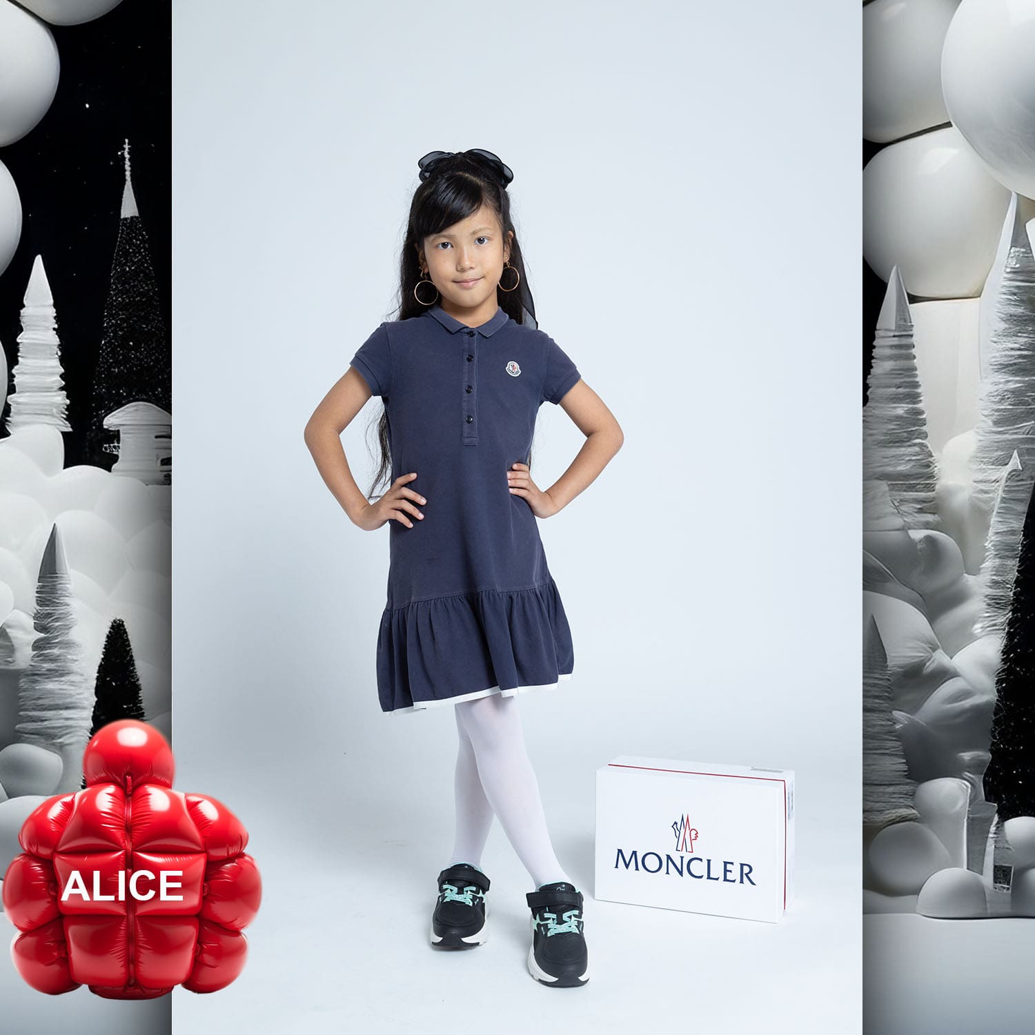 027 Kids Tokei on Runway Magazine World Kids Audition 2023 Moncler