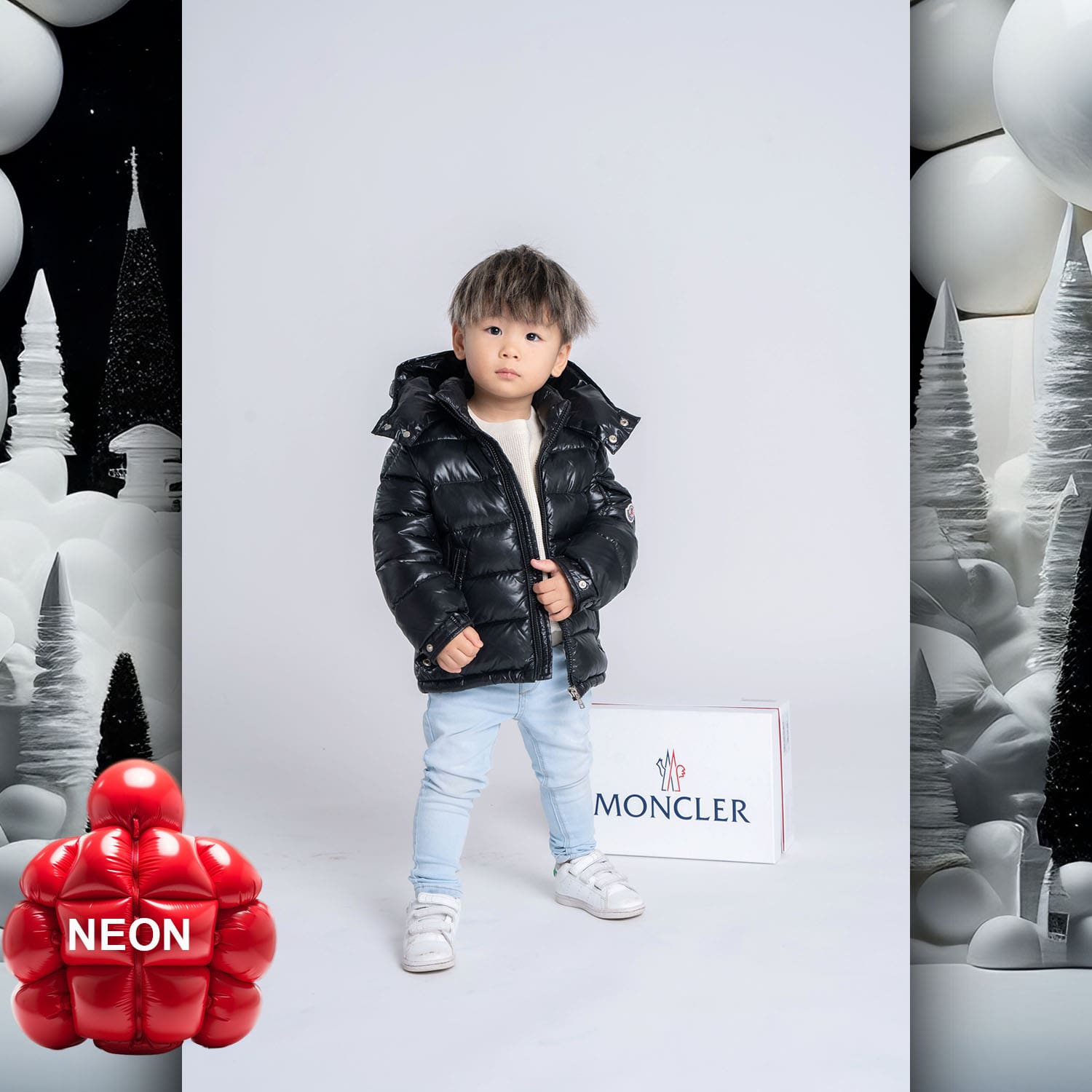 029 Kids Tokei on Runway Magazine World Kids Audition 2023 Moncler