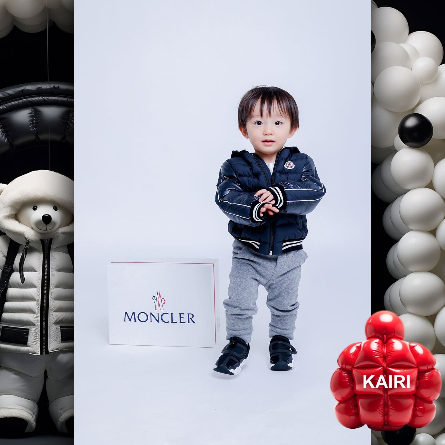 033 Kids Tokei on Runway Magazine World Kids Audition 2023 Moncler