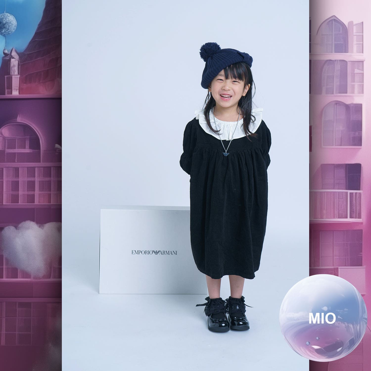 035 Enfants Tokei sur Runway Audition pour les enfants du magazine World 2023 Armani