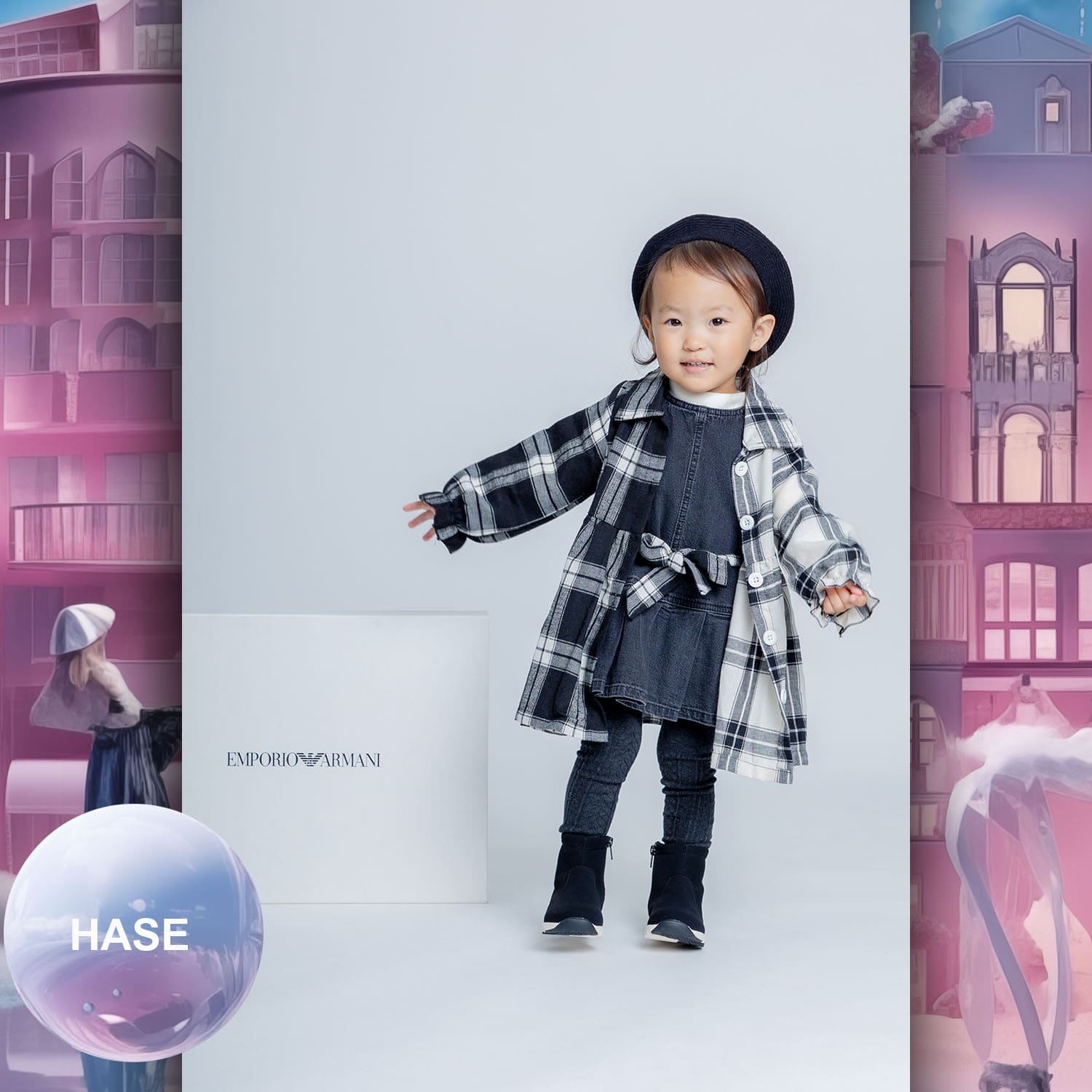 036 Enfants Tokei sur Runway Audition pour les enfants du magazine World 2023 Armani