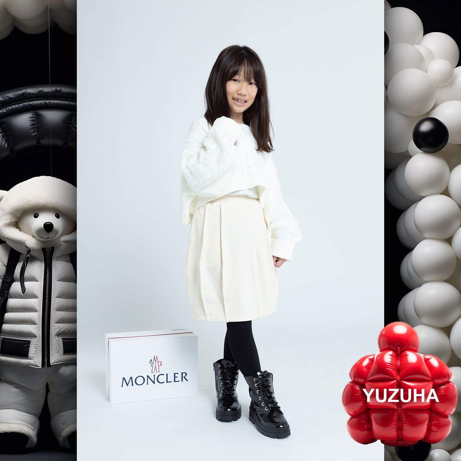 036 Kids Tokei on Runway Magazine World Kids Audition 2023 Moncler