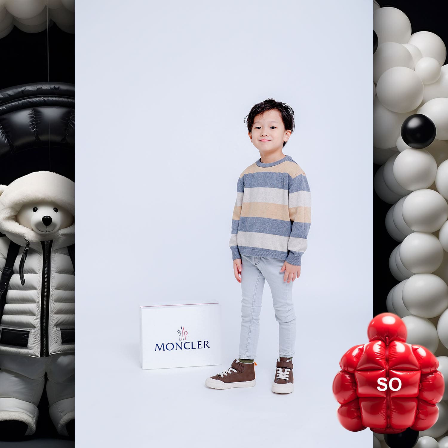 038 Kids Tokei on Runway Magazine World Kids Audition 2023 Moncler