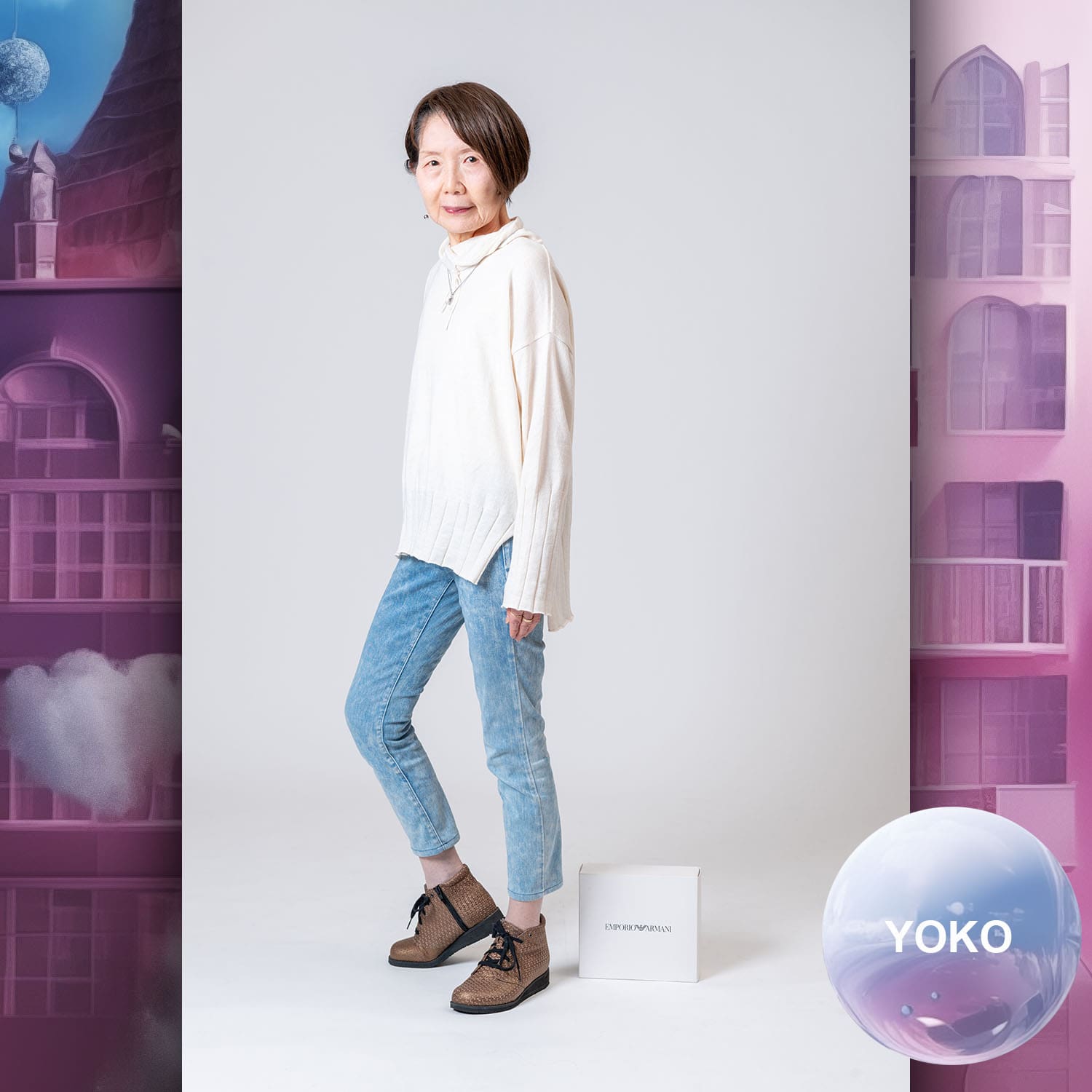 039 Enfants Tokei sur Runway Audition pour les enfants du magazine World 2023 Armani