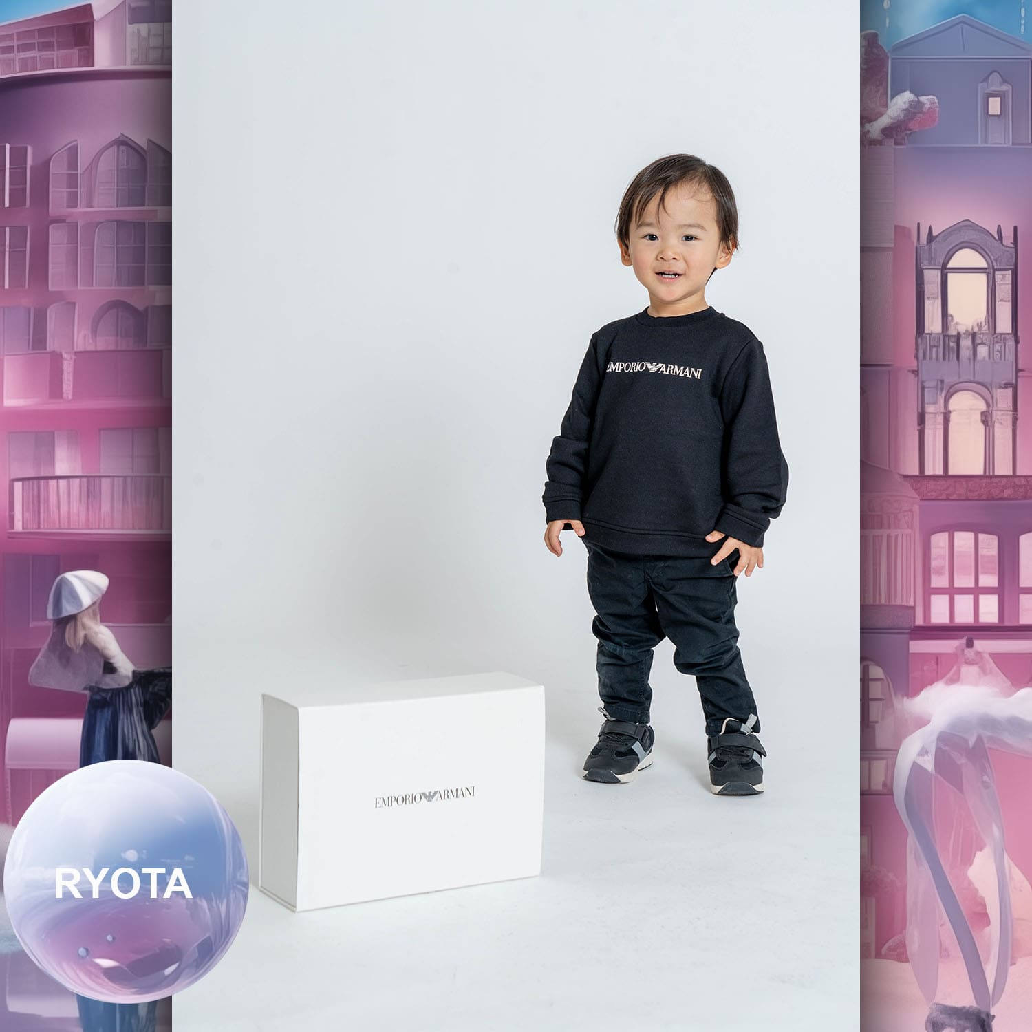 040 Enfants Tokei sur Runway Audition pour les enfants du magazine World 2023 Armani
