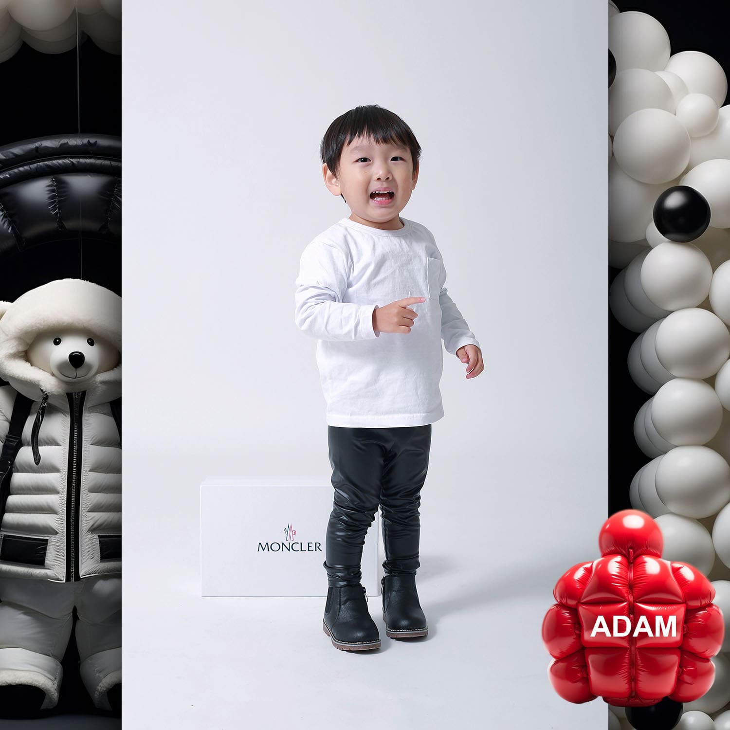 041 Kids Tokei on Runway Magazine World Kids Audition 2023 Moncler