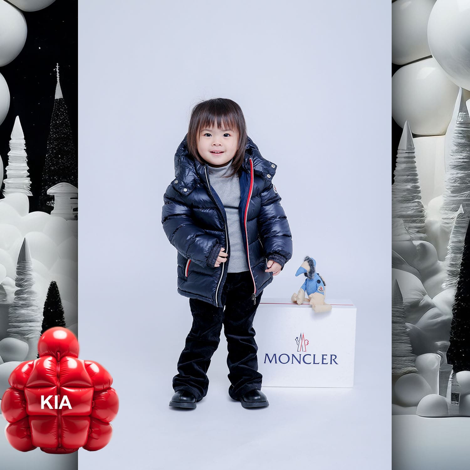044 Kids Tokei on Runway Magazine World Kids Audition 2023 Moncler