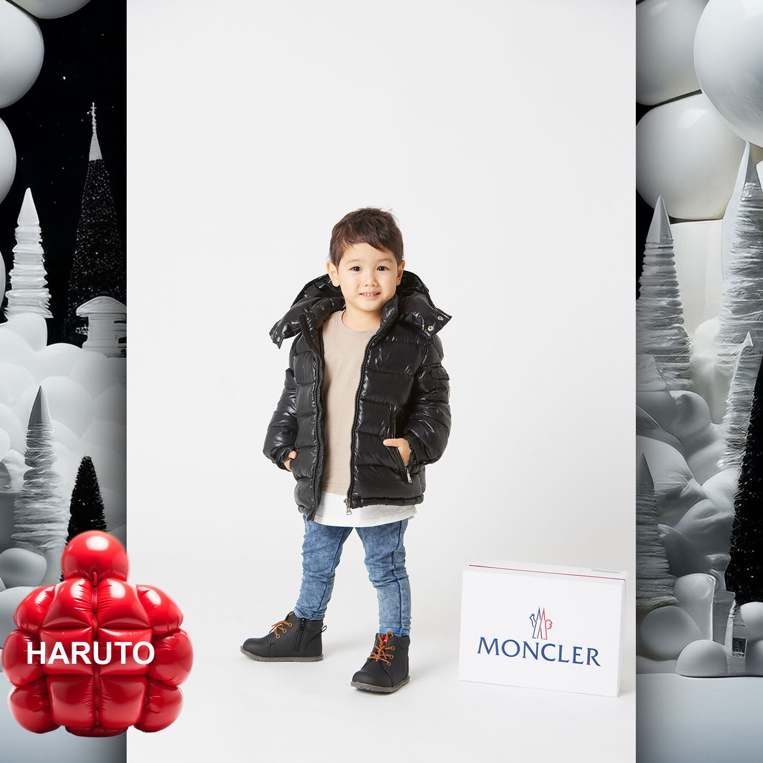 050 Kids Tokei on Runway Magazine World Kids Audition 2023 Moncler