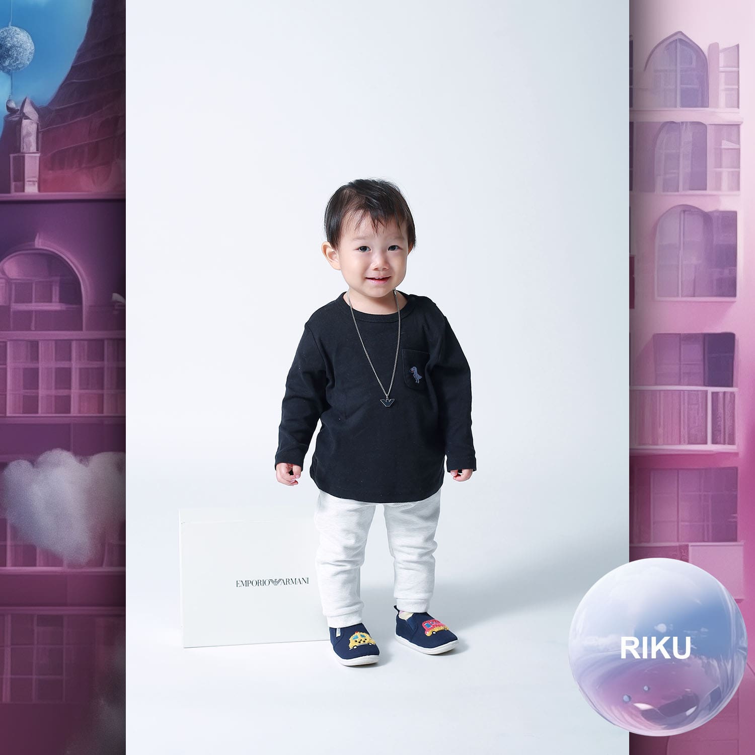 051 Enfants Tokei sur Runway Audition pour les enfants du magazine World 2023 Armani