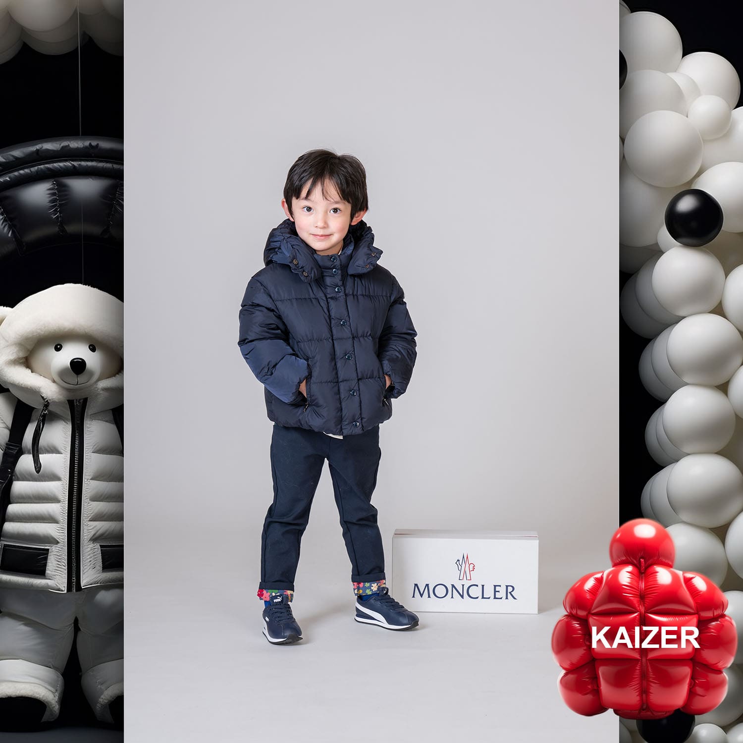 051 Kids Tokei on Runway Magazine World Kids Audition 2023 Moncler
