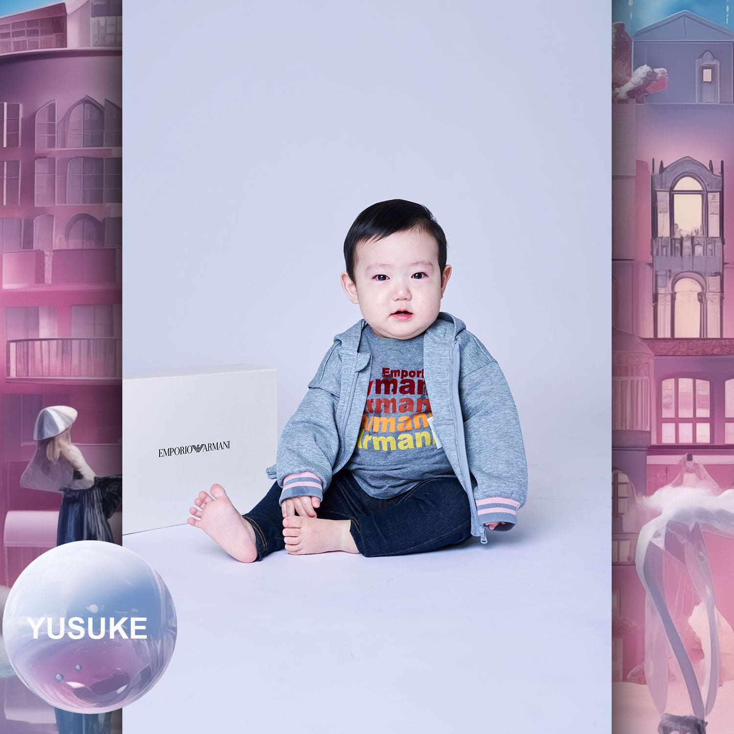 052 Enfants Tokei sur Runway Audition pour les enfants du magazine World 2023 Armani