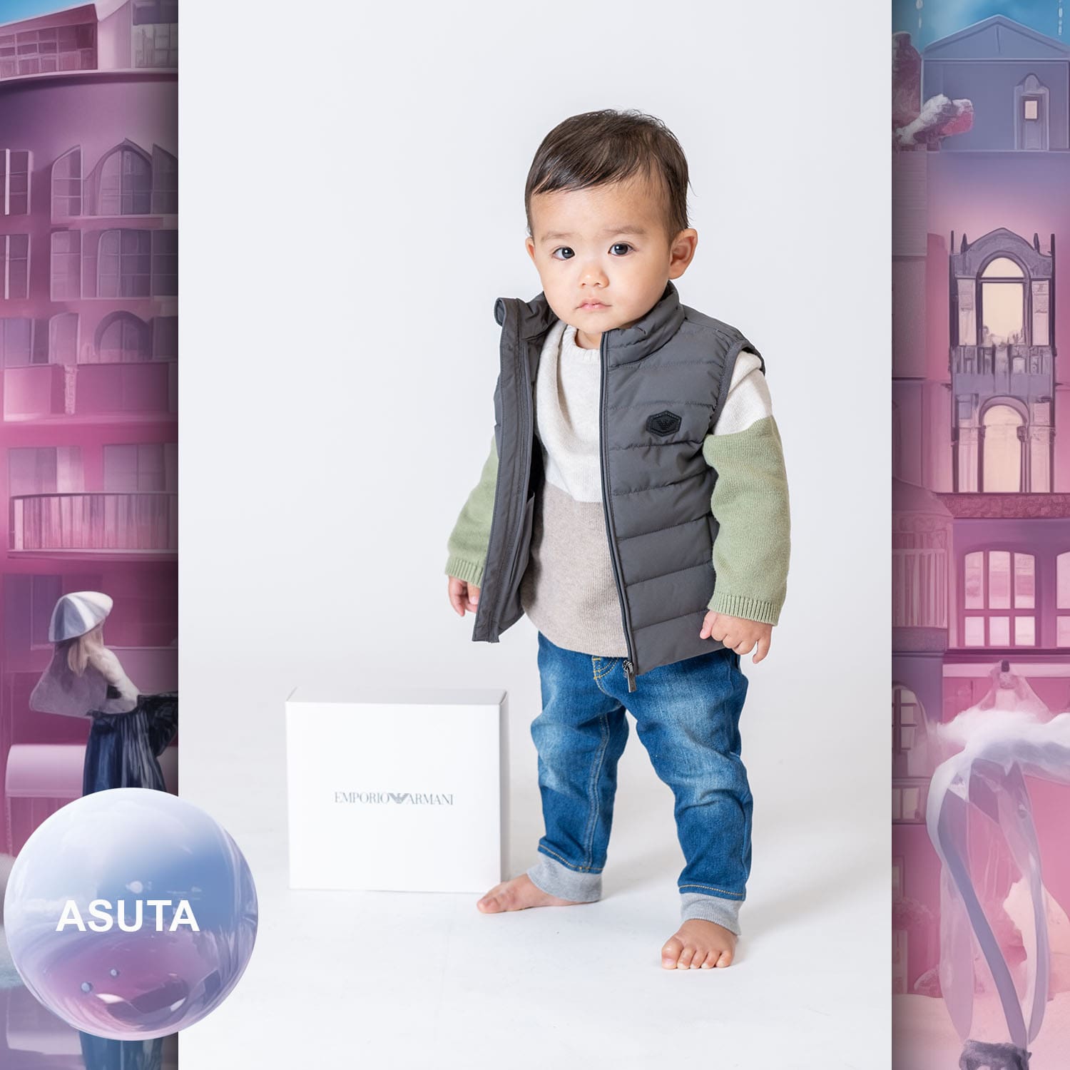 054 Enfants Tokei sur Runway Audition pour les enfants du magazine World 2023 Armani