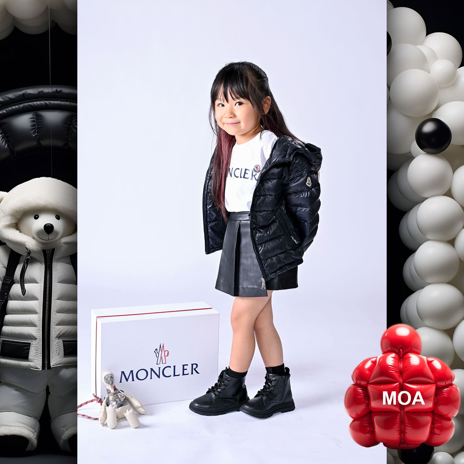 054 Kids Tokei on Runway Magazine World Kids Audition 2023 Moncler