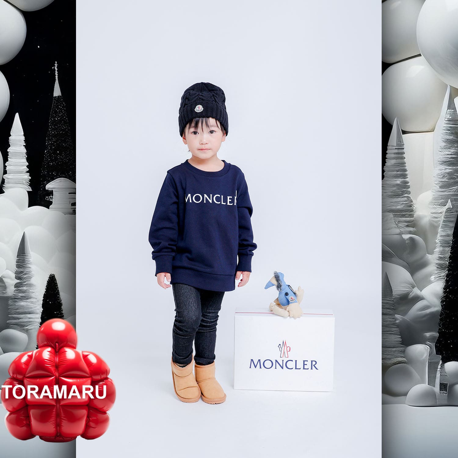 057 Kids Tokei on Runway Magazine World Kids Audition 2023 Moncler