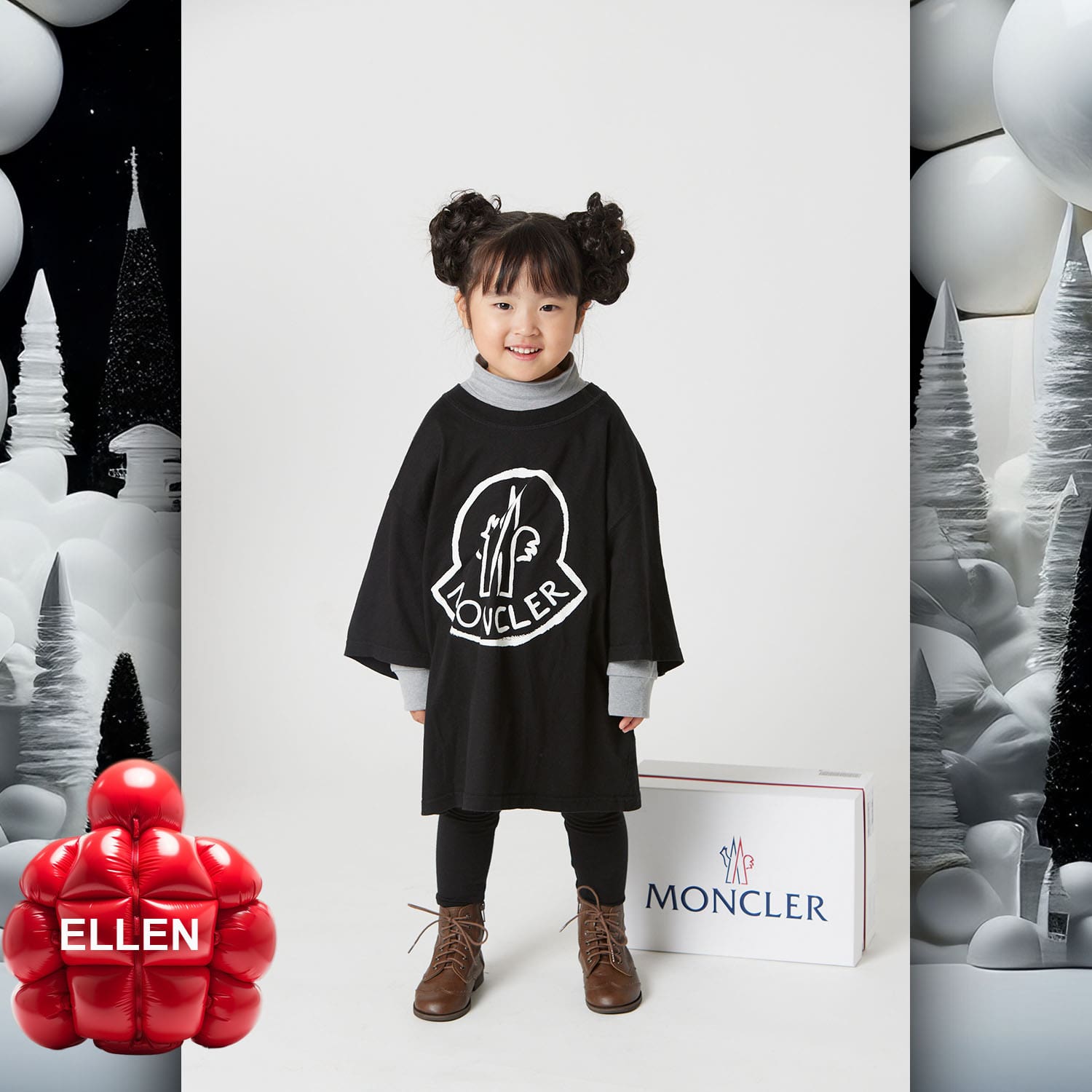 066 Kids Tokei on Runway Magazine World Kids Audition 2023 Moncler