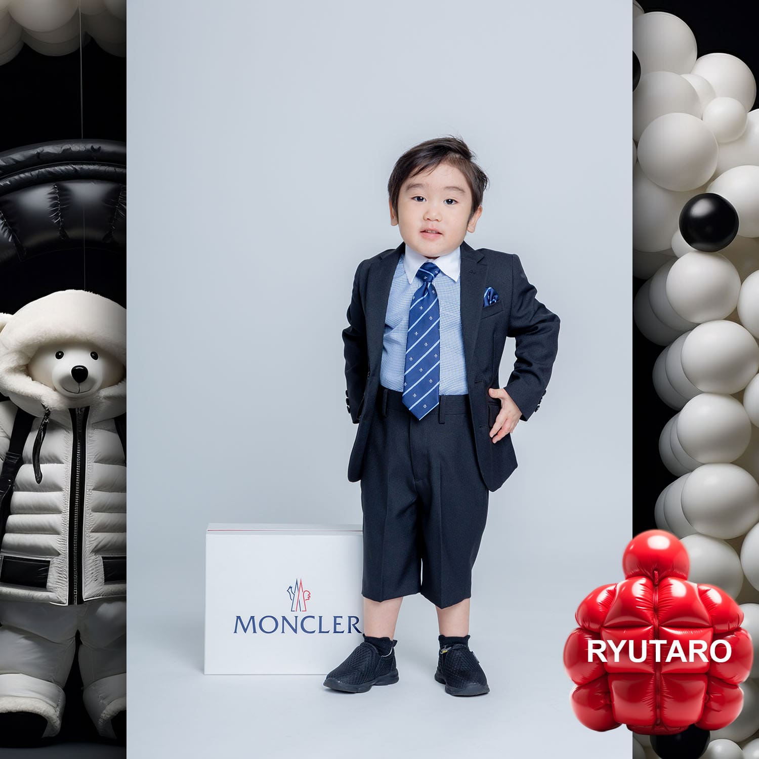 067 Kids Tokei on Runway Magazine World Kids Audition 2023 Moncler