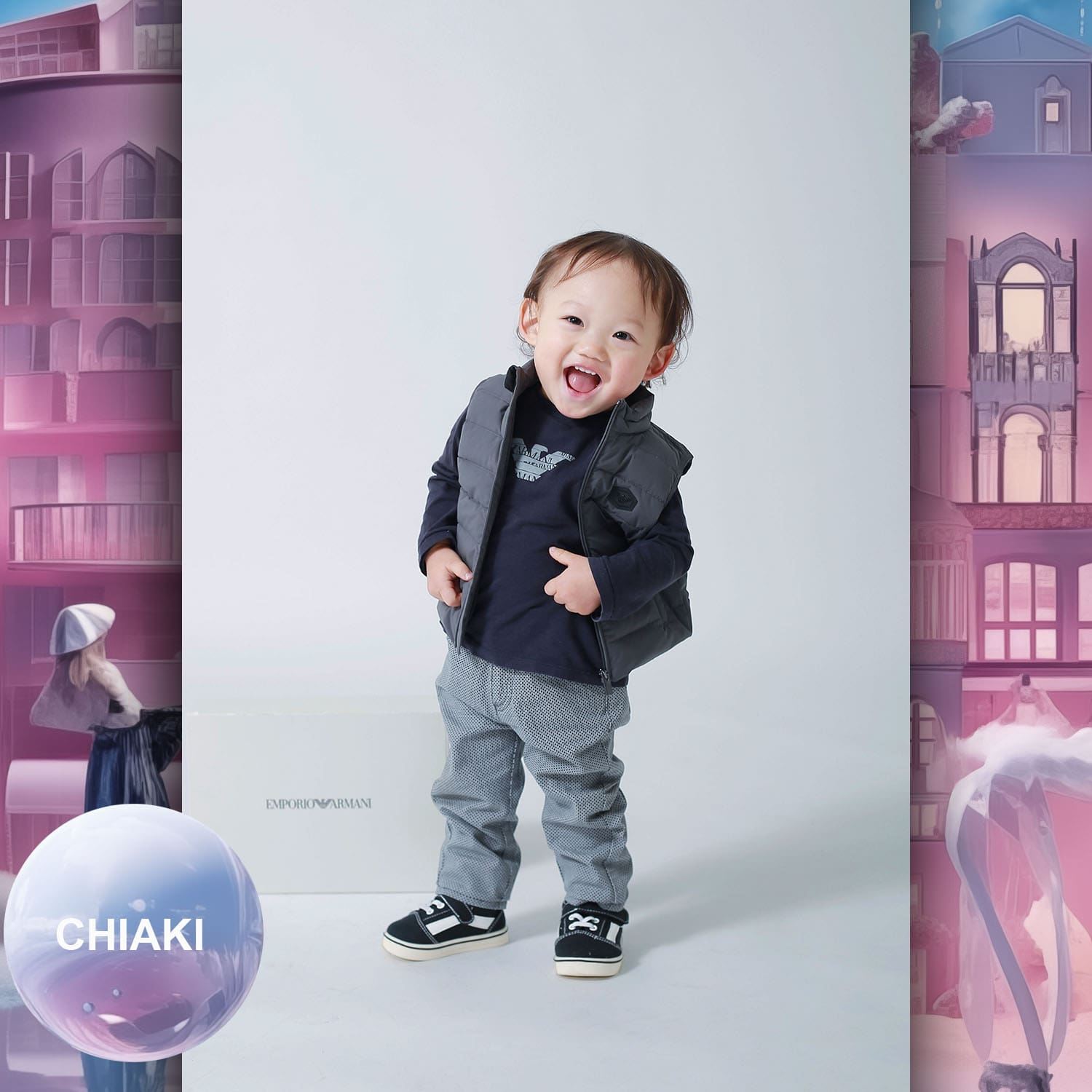 068 Enfants Tokei sur Runway Audition pour les enfants du magazine World 2023 Armani