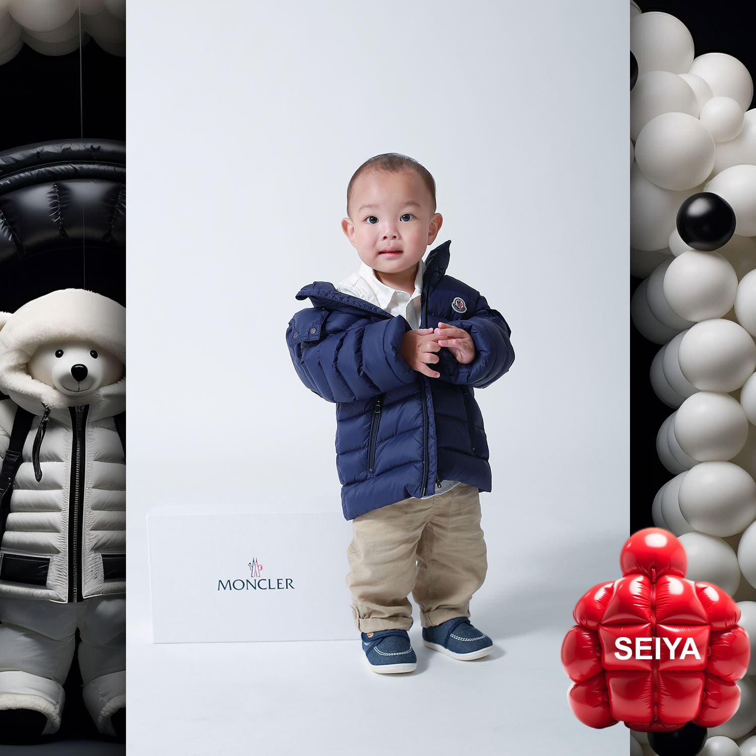 068 Kids Tokei on Runway Magazine World Kids Audition 2023 Moncler