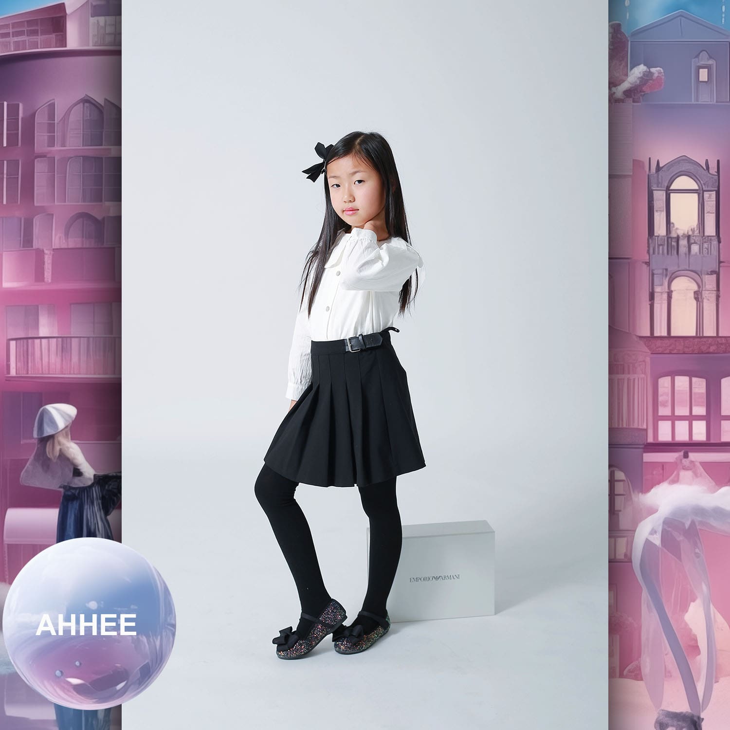070 Enfants Tokei sur Runway Audition pour les enfants du magazine World 2023 Armani