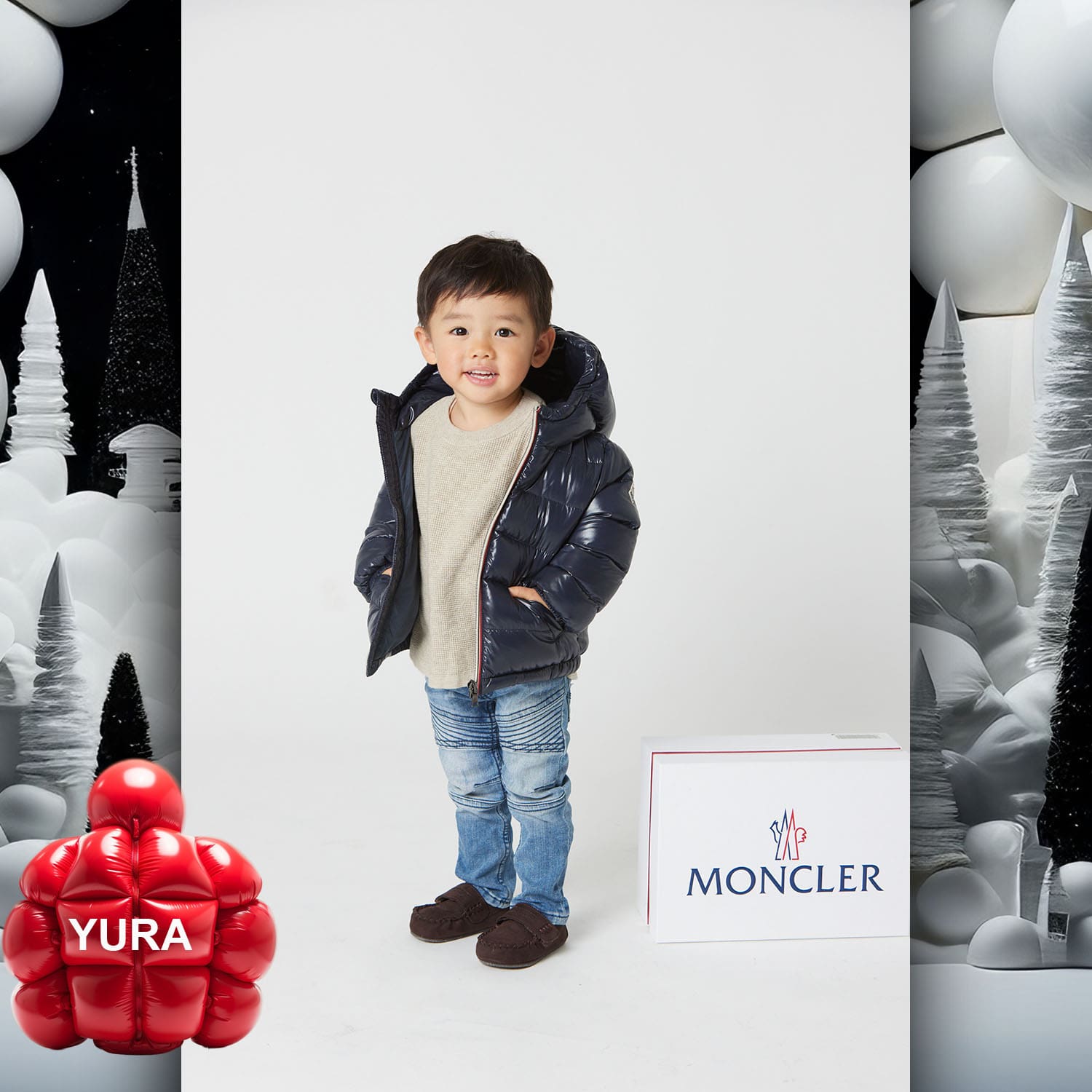 071 Kids Tokei on Runway Magazine World Kids Audition 2023 Moncler