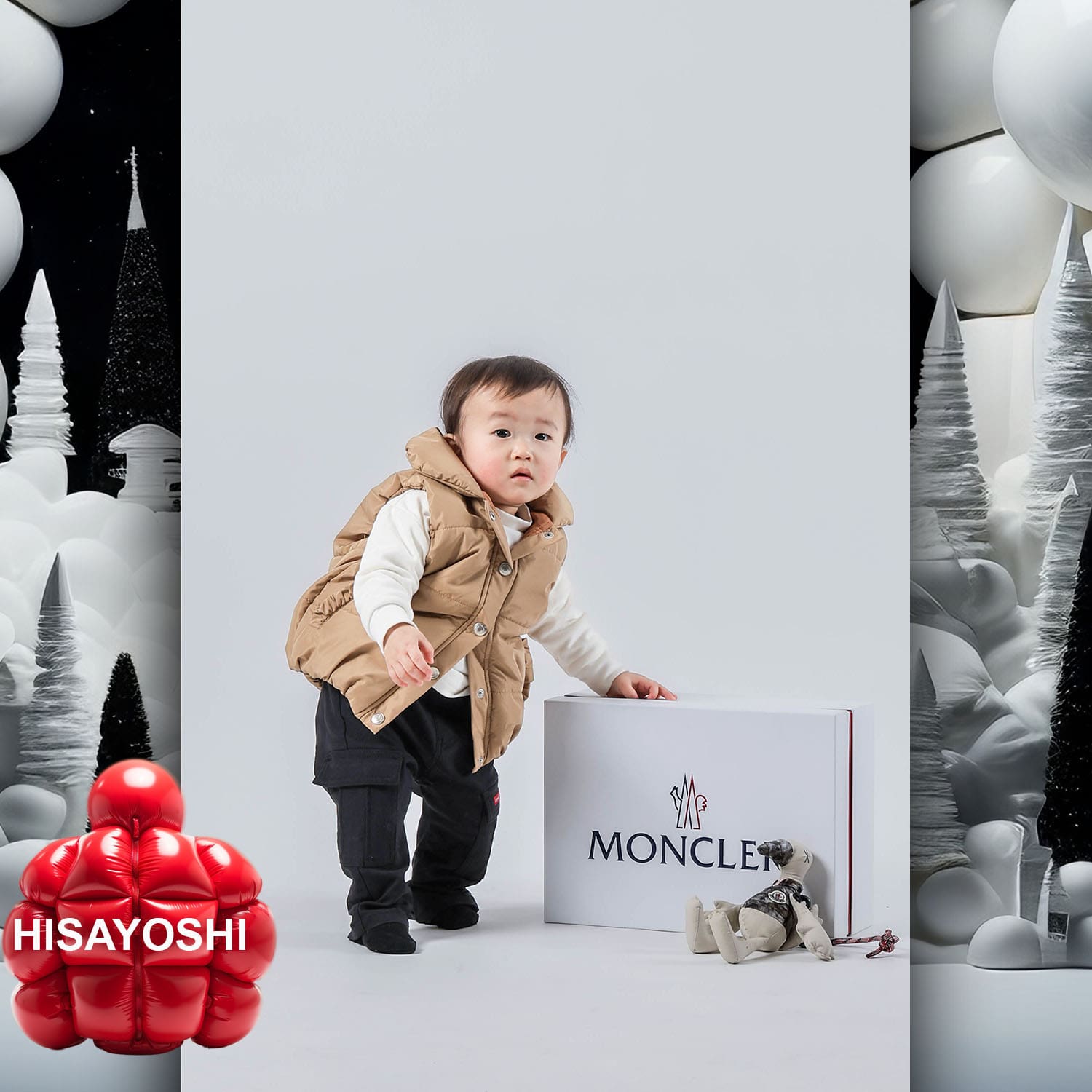 072 Kids Tokei on Runway Magazine World Kids Audition 2023 Moncler