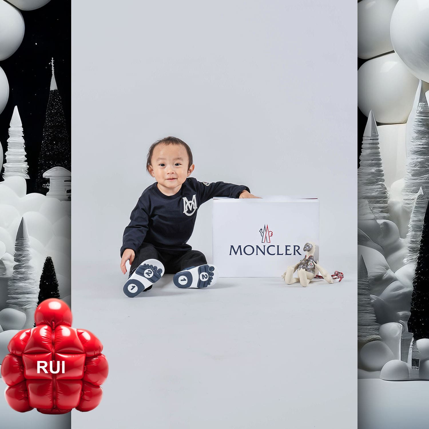 076 Kids Tokei on Runway Magazine World Kids Audition 2023 Moncler