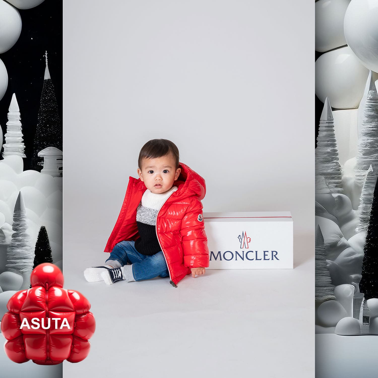 078 Kids Tokei on Runway Magazine World Kids Audition 2023 Moncler