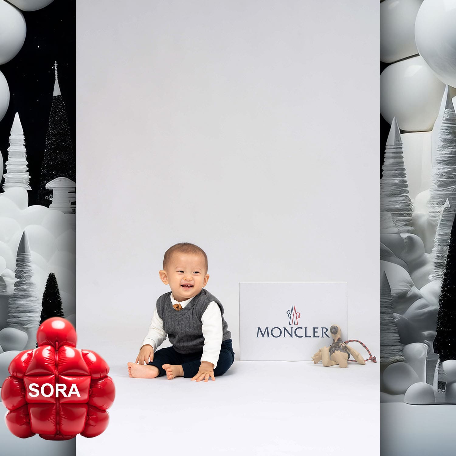 081 Kids Tokei on Runway Magazine World Kids Audition 2023 Moncler