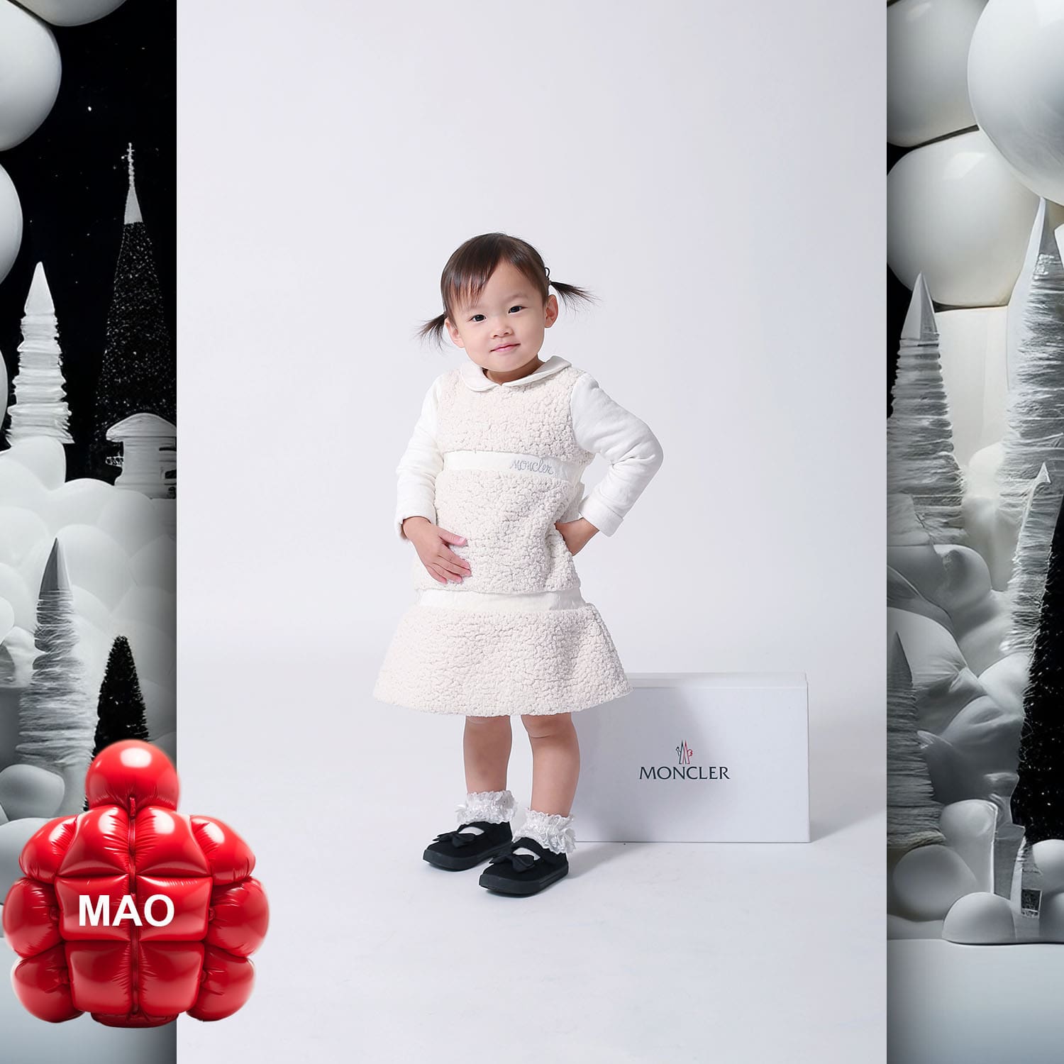 085 Kids Tokei on Runway Magazine World Kids Audition 2023 Moncler