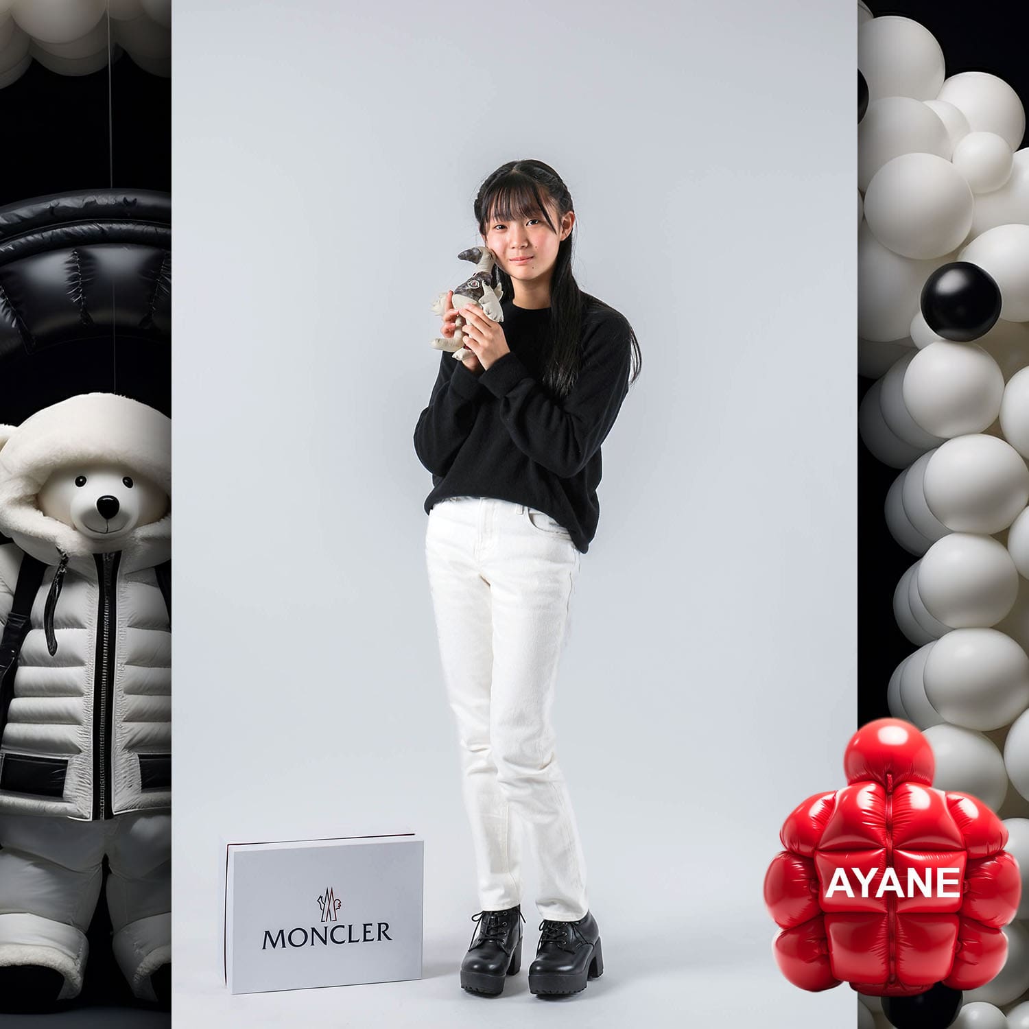 096 Kids Tokei on Runway Magazine World Kids Audition 2023 Moncler
