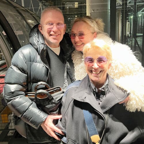 Jean Paul Gaultier, Eleonora de Gray und Guillaumette Duplaix bei der Haute Couture Frühling/Sommer 2024