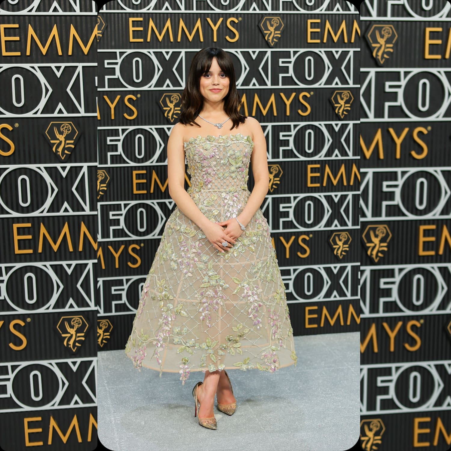エミー賞授賞式でディオールを着たジェナ・オルテガ 2024 1