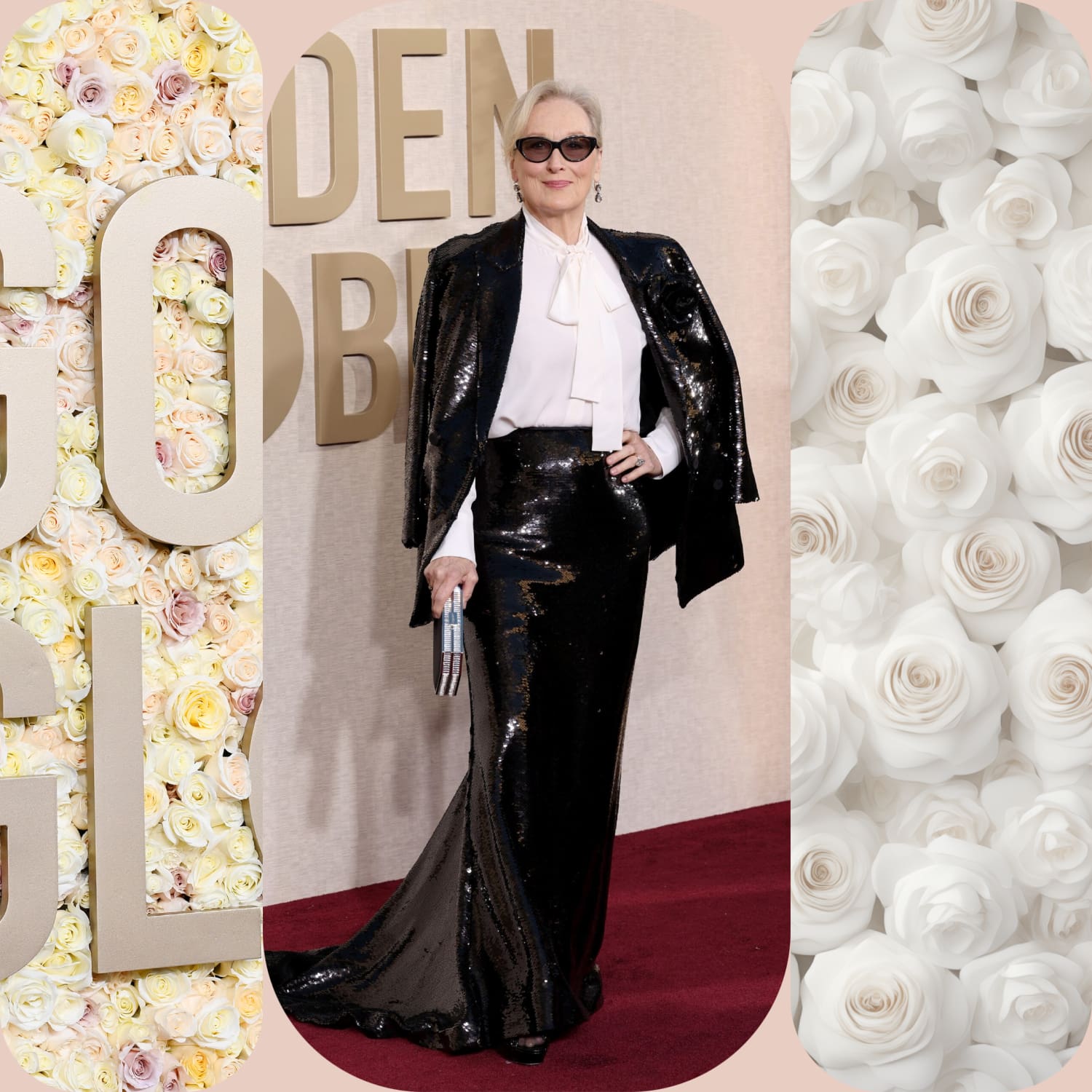 Мерил Стрип в Valentino на церемонии вручения премии «Золотой глобус» 2024