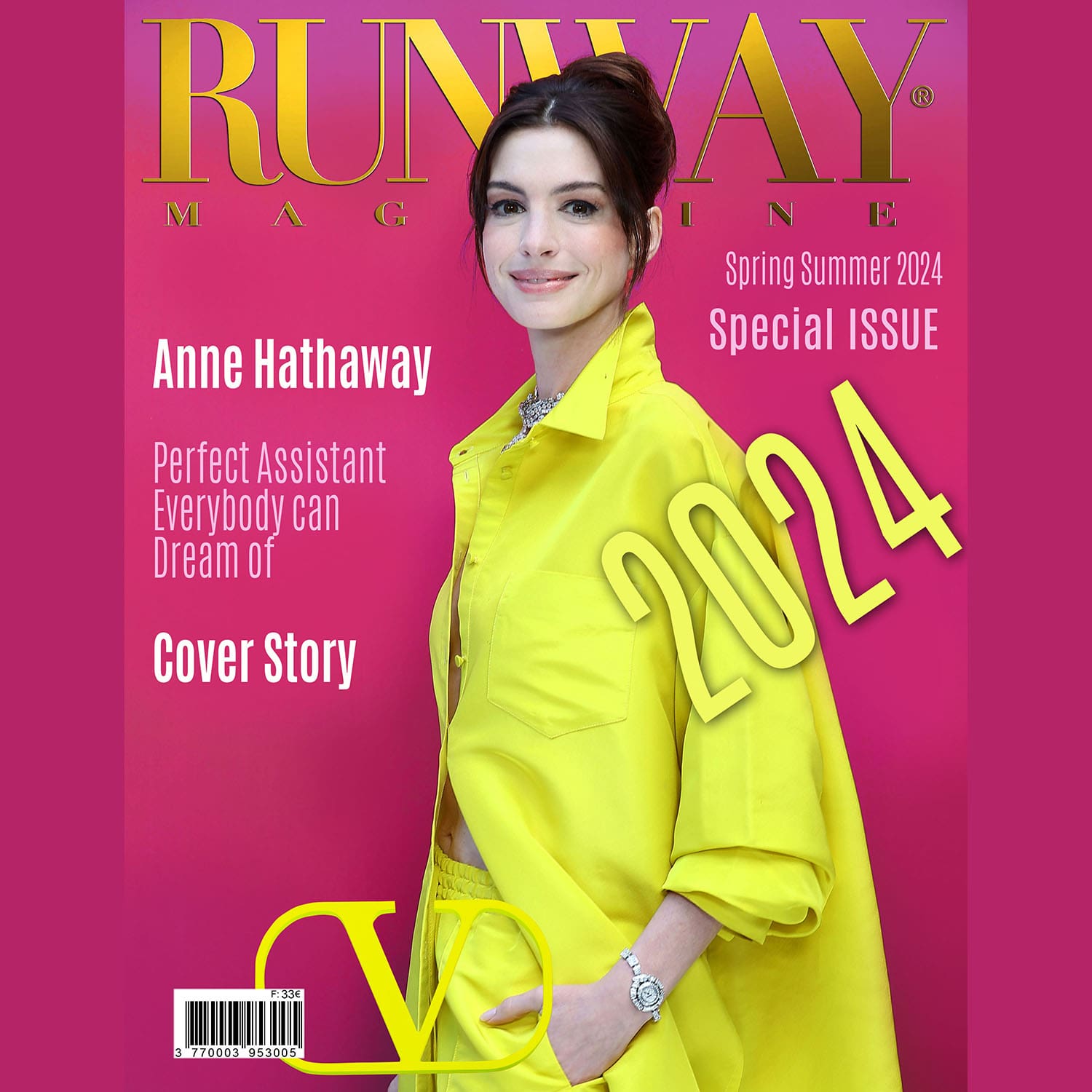 Runway Couverture de magazine 2024 Anne Hathaway, l'assistante parfaite dont tout le monde peut rêver
