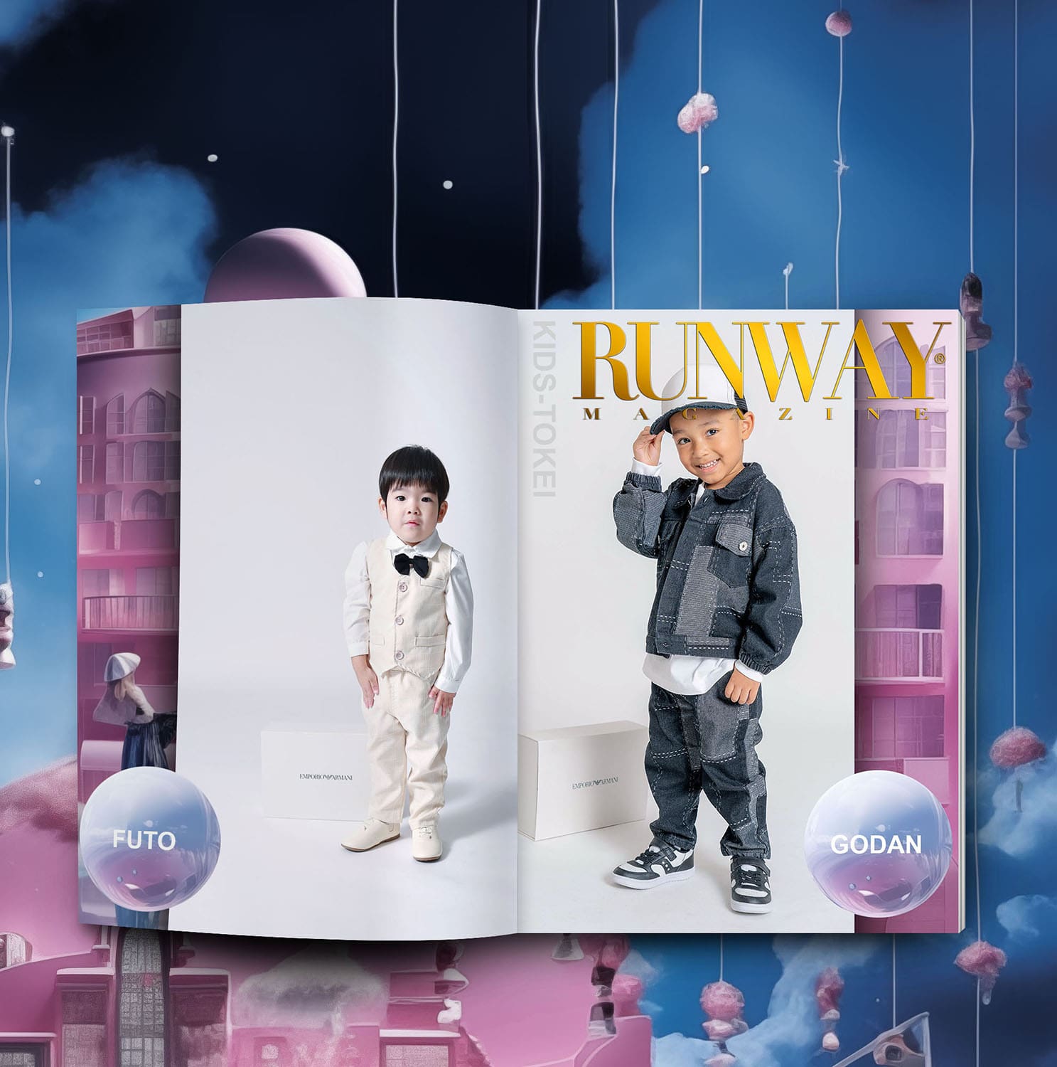 Runway Couverture du magazine Armani 2