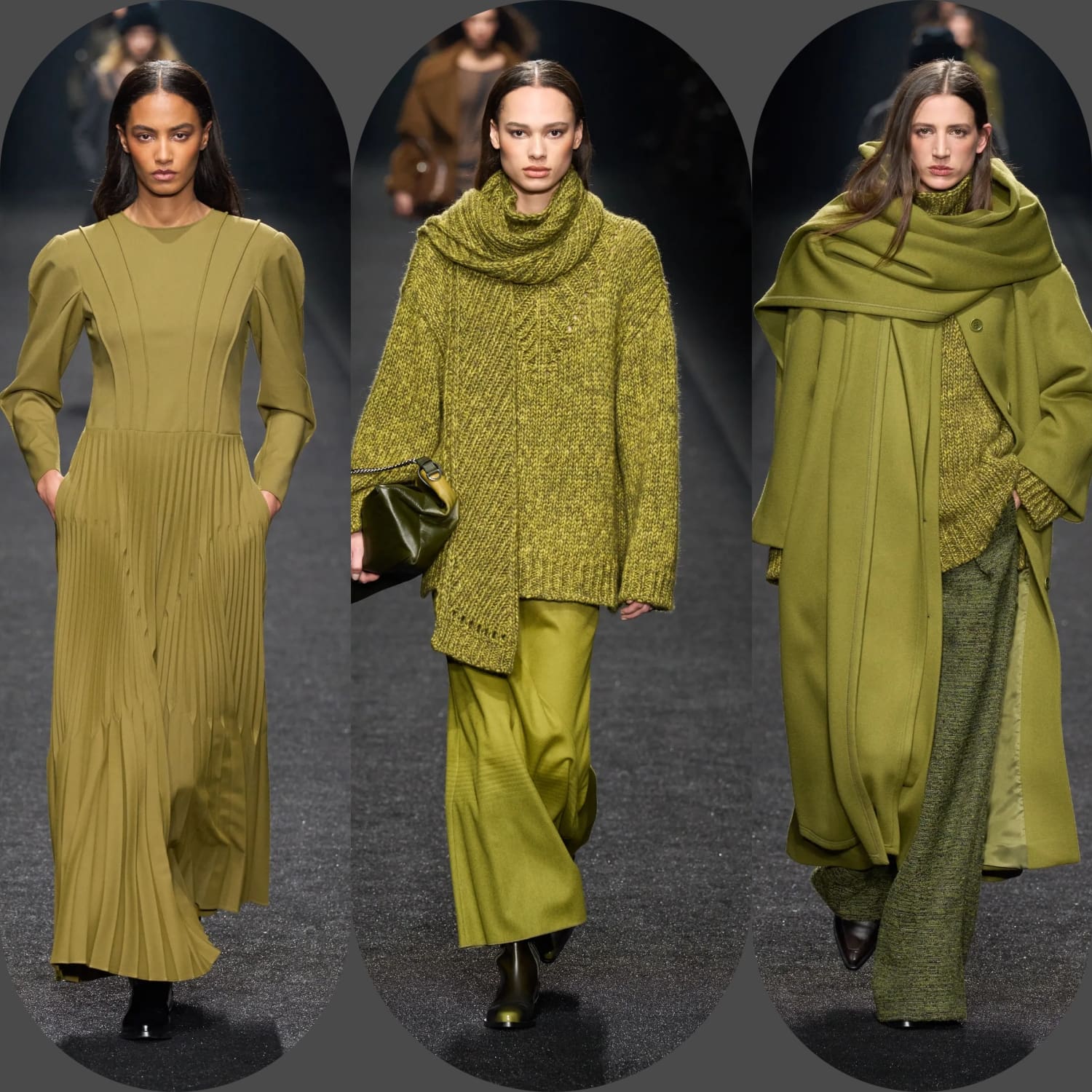 1 Queda de Alberta Ferretti 2024 2025 Runway revista