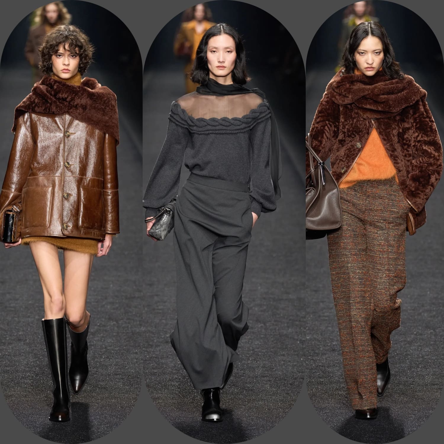 3 Queda de Alberta Ferretti 2024 2025 Runway revista