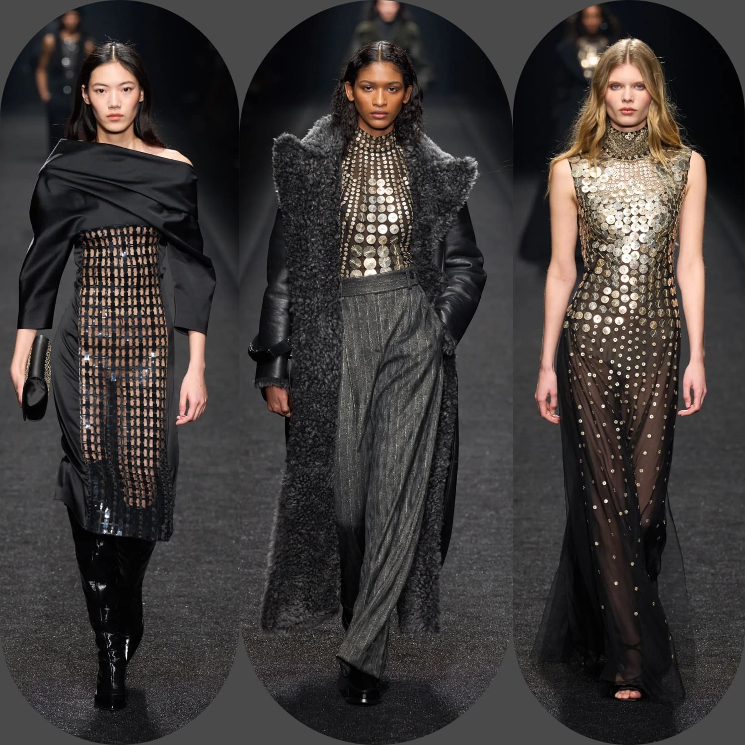 4 Queda de Alberta Ferretti 2024 2025 Runway revista