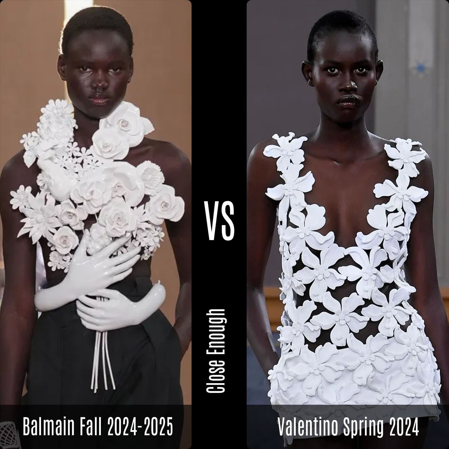 Balmain contre Valentino